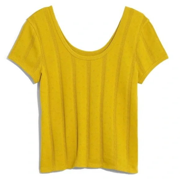 NEW MADEWELL POINTELLE KNIT TOP - Picture 7 of 7